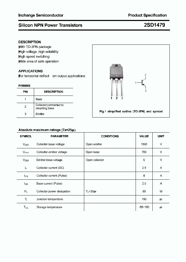 2SD1479_5409507.PDF Datasheet