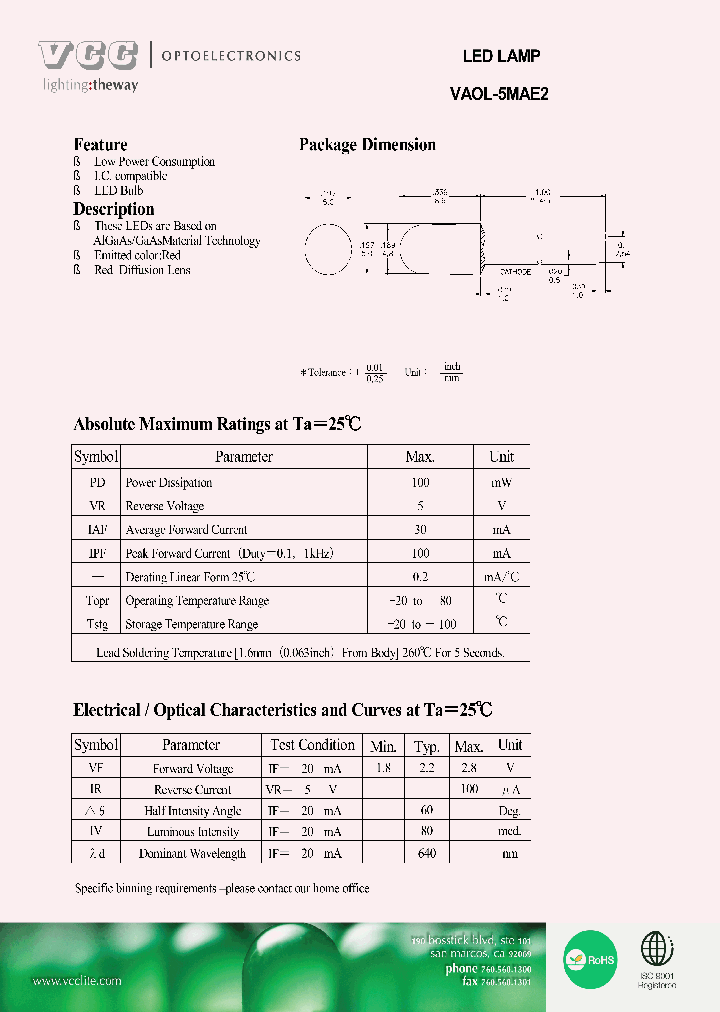 VAOL-5MAE2_5409893.PDF Datasheet