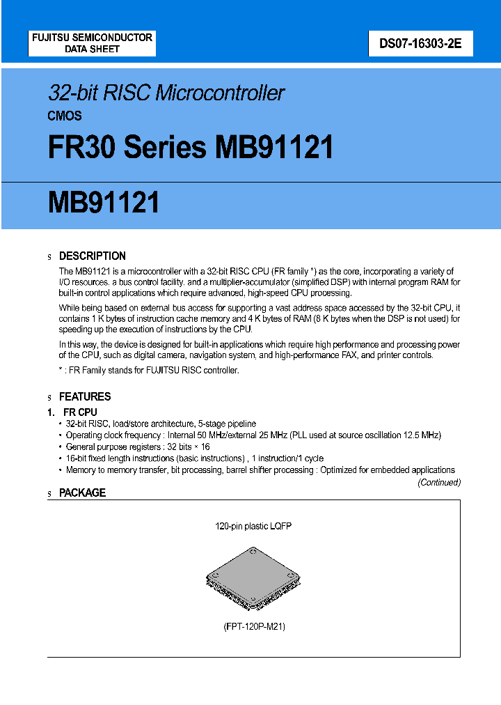 MB91121_5410417.PDF Datasheet