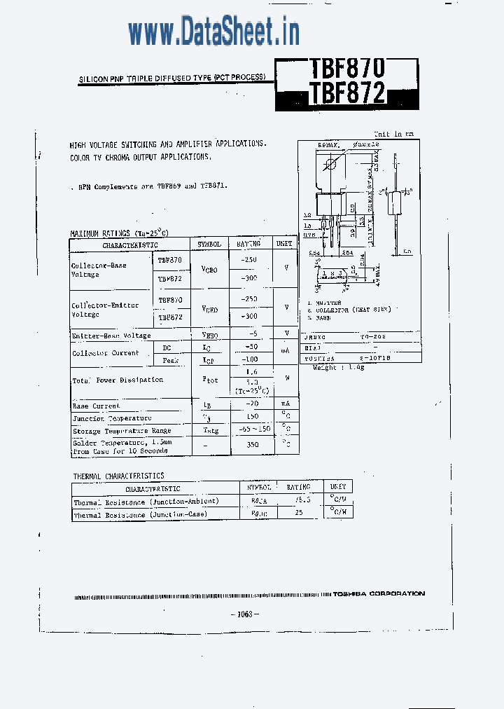 TBF870_5423368.PDF Datasheet