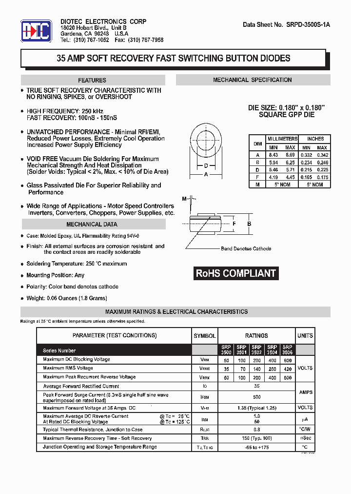 SRPD-3500S-1A_5427330.PDF Datasheet