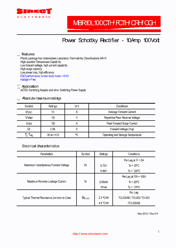 MBR10L100CTHFCTH_5427870.PDF Datasheet