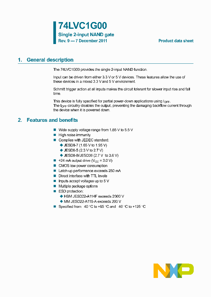 74LVC1G0011_5432377.PDF Datasheet