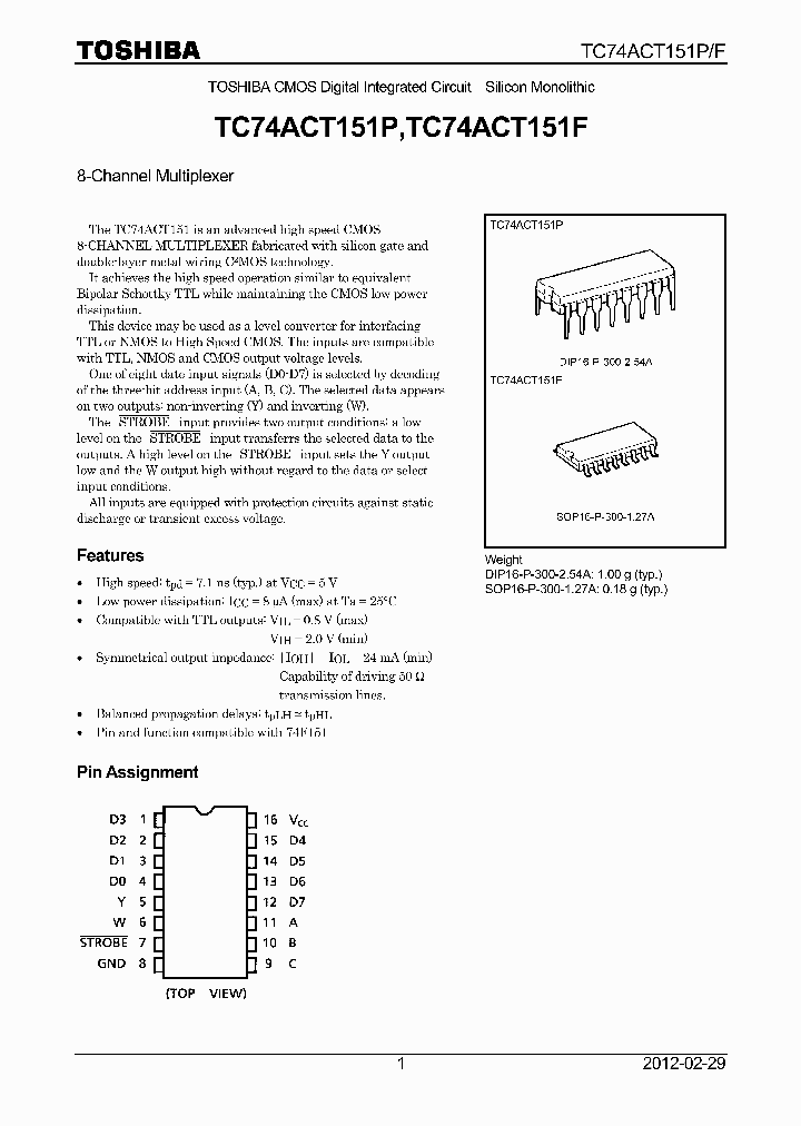 TC74ACT151F12_5448955.PDF Datasheet