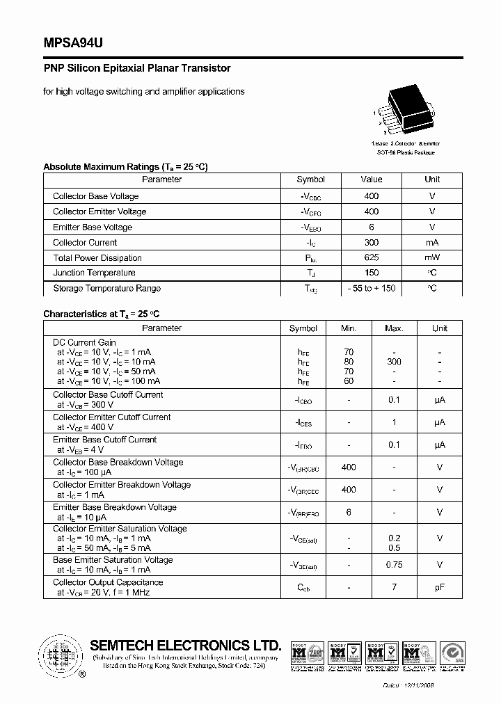 MPSA94U_5455562.PDF Datasheet