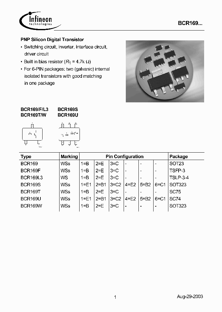 BCR169_5467485.PDF Datasheet