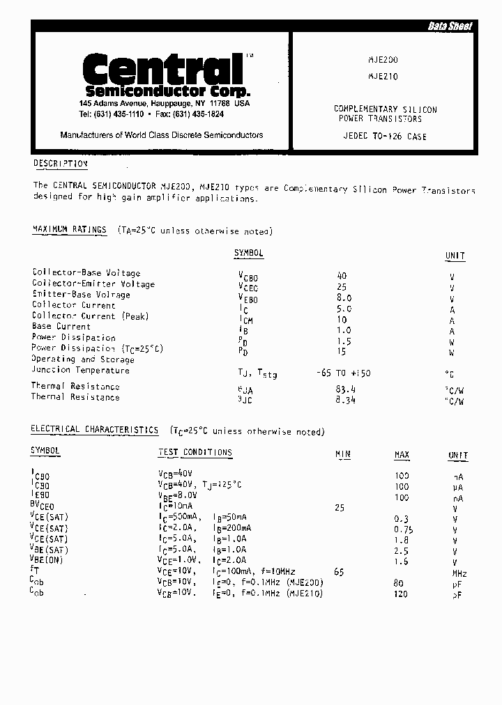 MJE200_5506038.PDF Datasheet