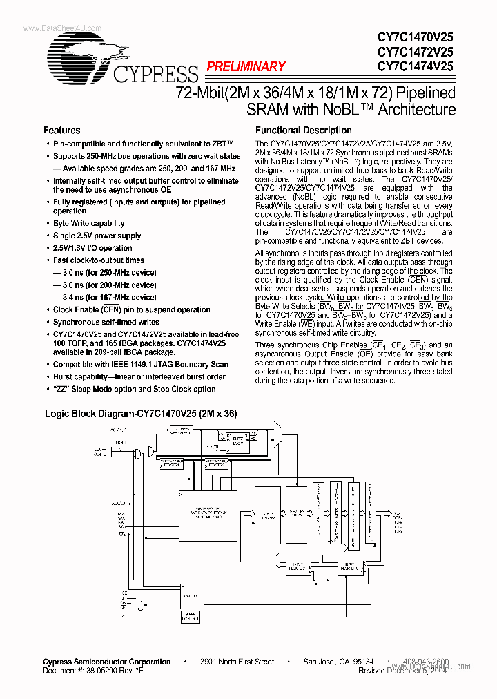 CY7C1470V25_5506940.PDF Datasheet