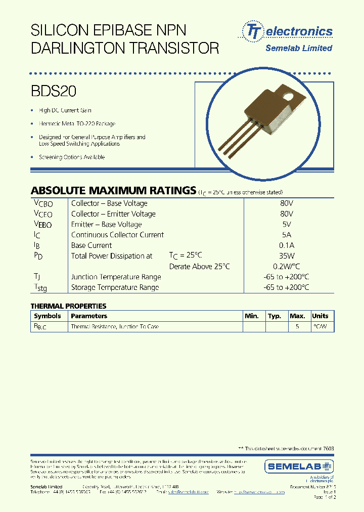 BDS20_5514403.PDF Datasheet