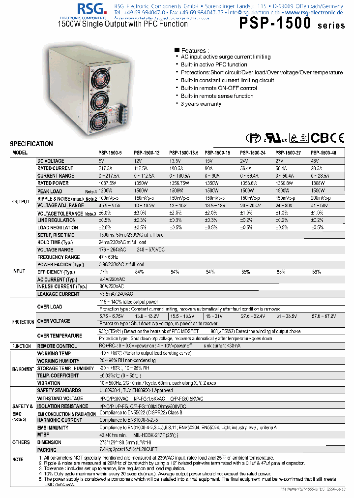 PSP-1500-48_5536417.PDF Datasheet
