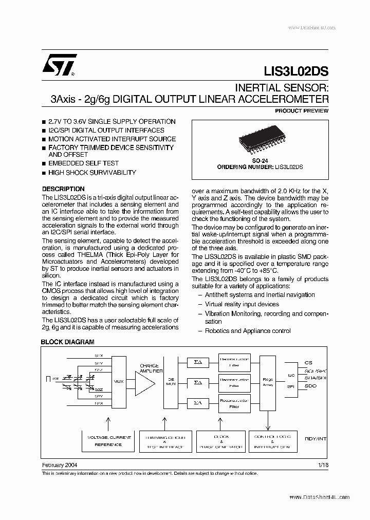 LIS3L02DS_5549968.PDF Datasheet