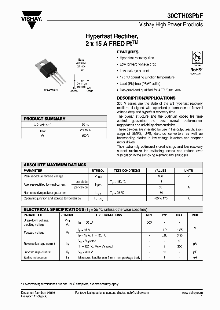 30CTH03PBF_5552399.PDF Datasheet