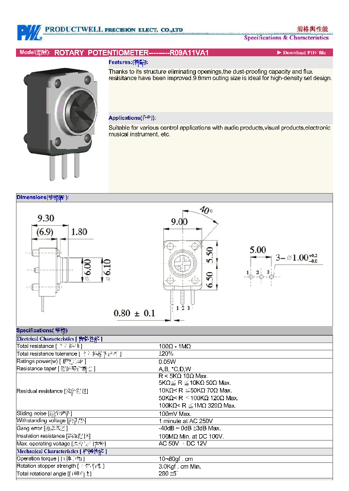 R09A11VA1_5560175.PDF Datasheet