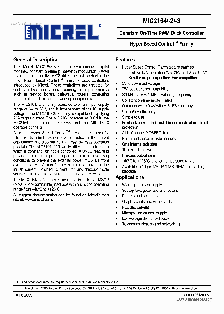 MIC2164_5603697.PDF Datasheet