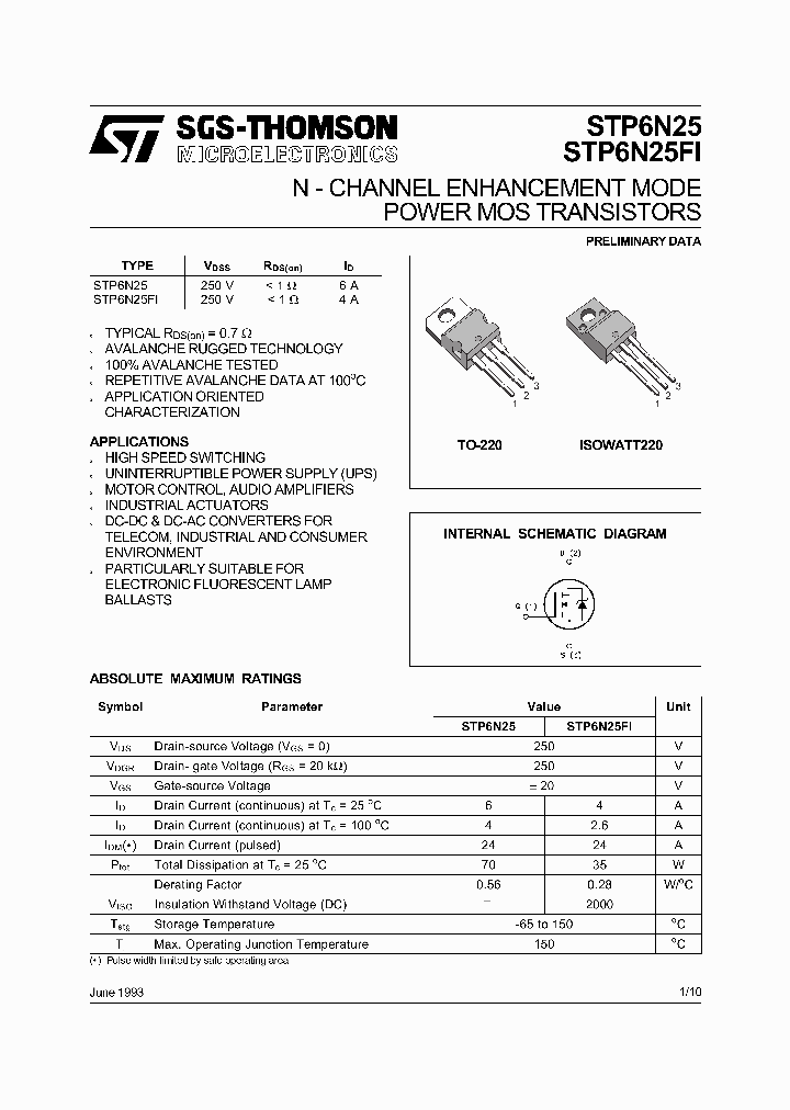 STP6N25_5592141.PDF Datasheet