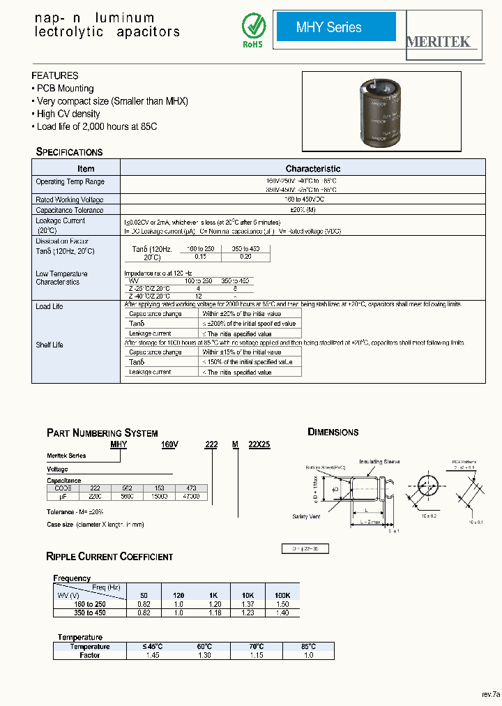 MHY160V222M22X25_5592464.PDF Datasheet