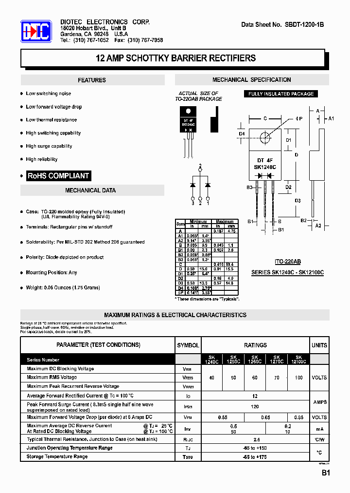 SBDT-1200-2B_5606623.PDF Datasheet