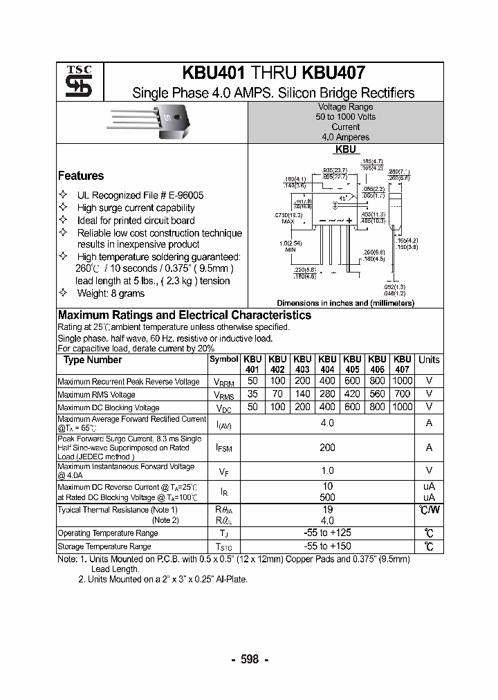 KBU405_5606745.PDF Datasheet