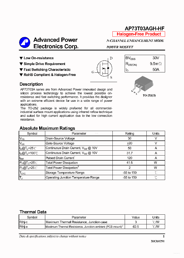 AP73T03AGH-HF_5618908.PDF Datasheet