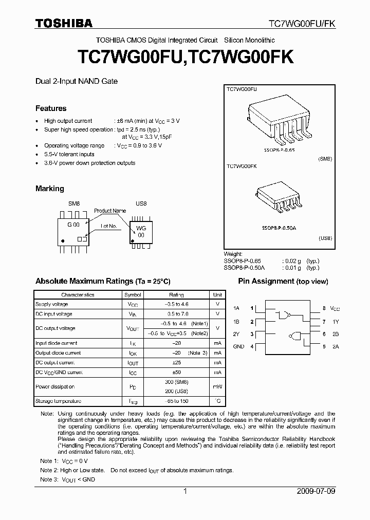 TC7WG00FK09_5623363.PDF Datasheet