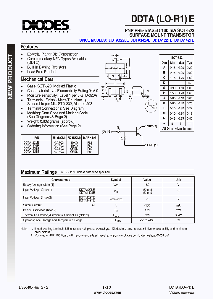 DDTA142TE_5630114.PDF Datasheet