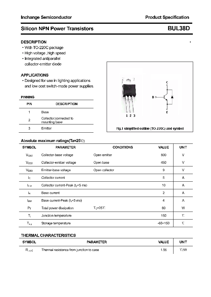 BUL38D_5686588.PDF Datasheet