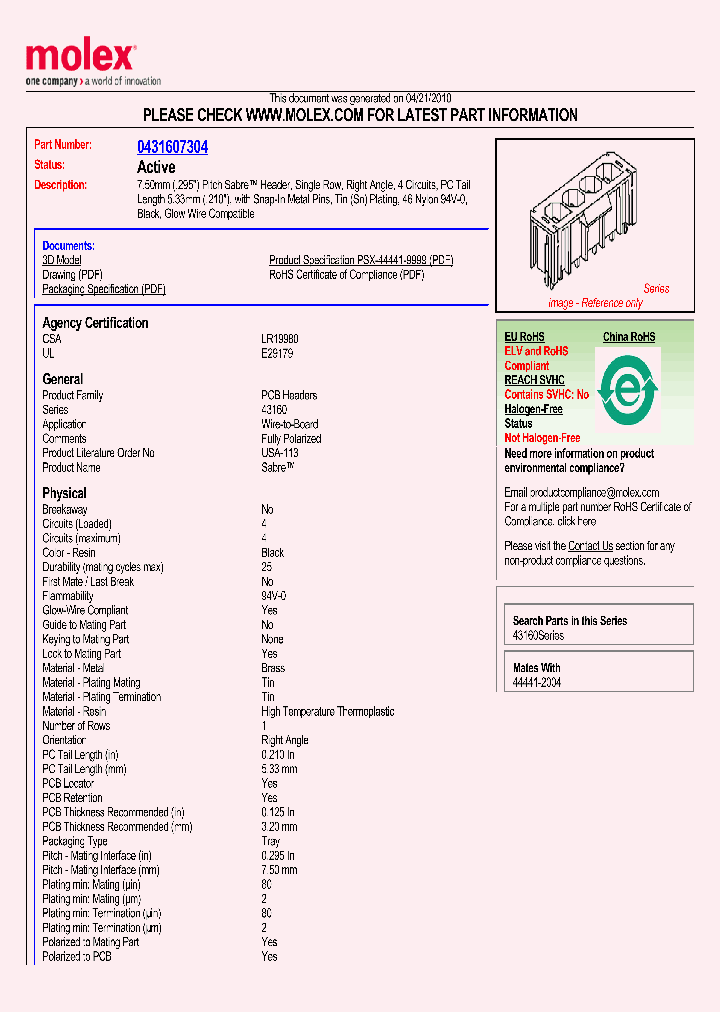 43160-7304_5698075.PDF Datasheet