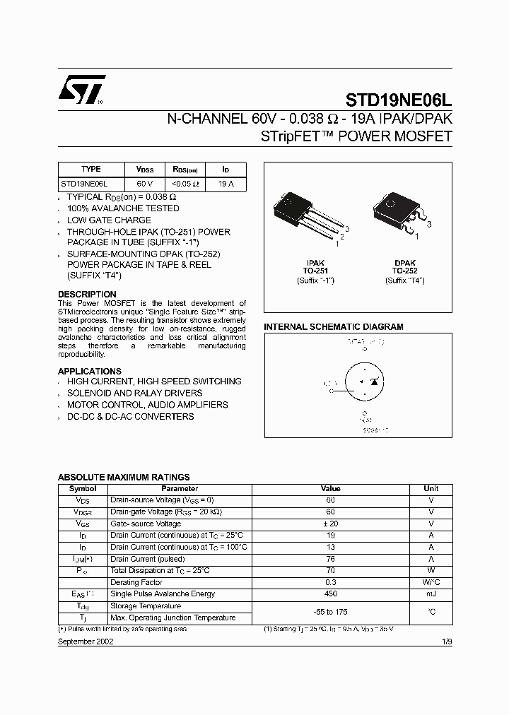 STD19NE06L_5714173.PDF Datasheet