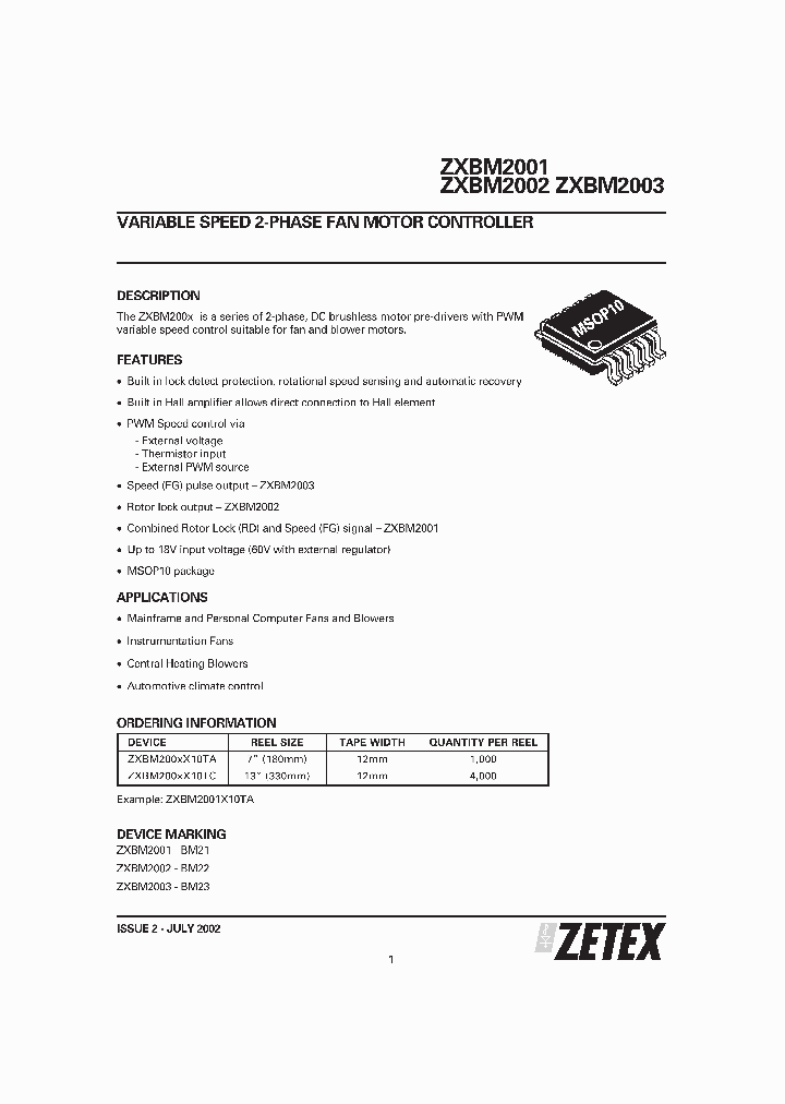 ZXBM2001_5723641.PDF Datasheet