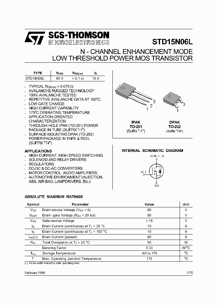 STD15N06L_5729857.PDF Datasheet