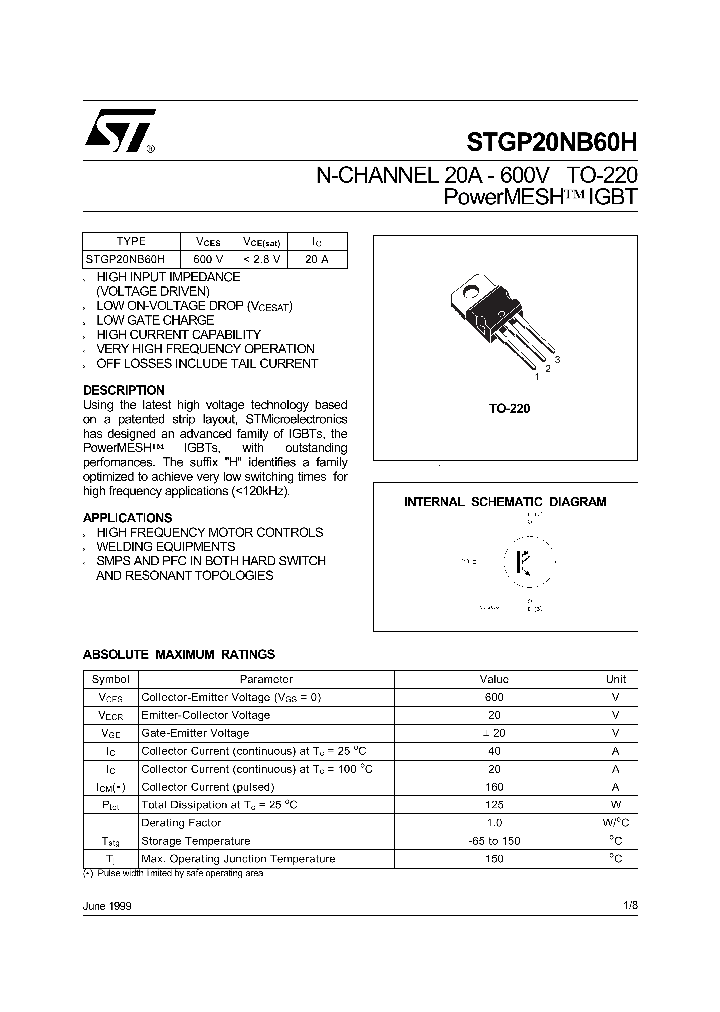 STGP20NB60H_5738781.PDF Datasheet