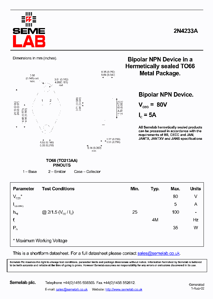 2N4233A_5739888.PDF Datasheet