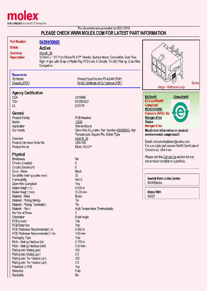 43045-0600_5744449.PDF Datasheet