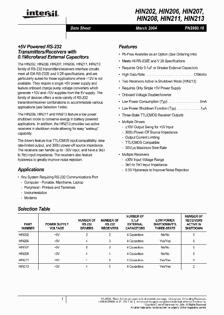 HIN202_5745625.PDF Datasheet