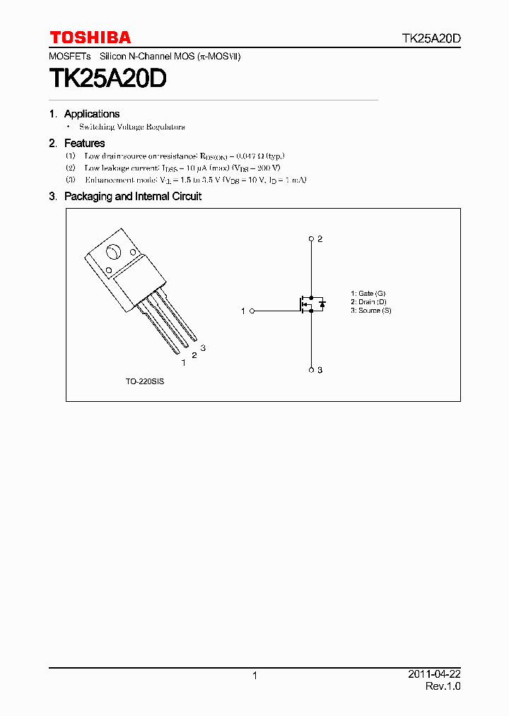 TK25A20D_5751669.PDF Datasheet