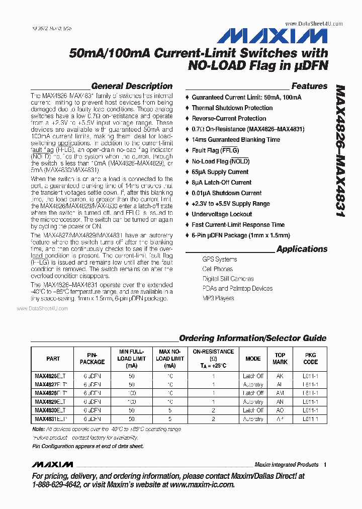 MAX4827_5763637.PDF Datasheet