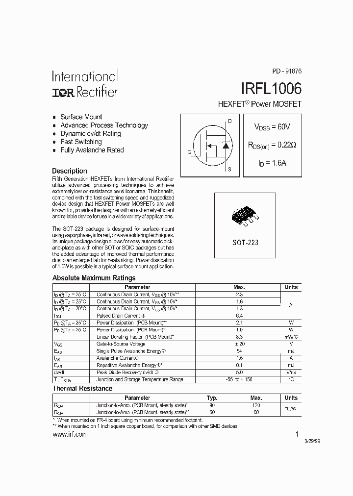 IRFL1006TR_5765265.PDF Datasheet