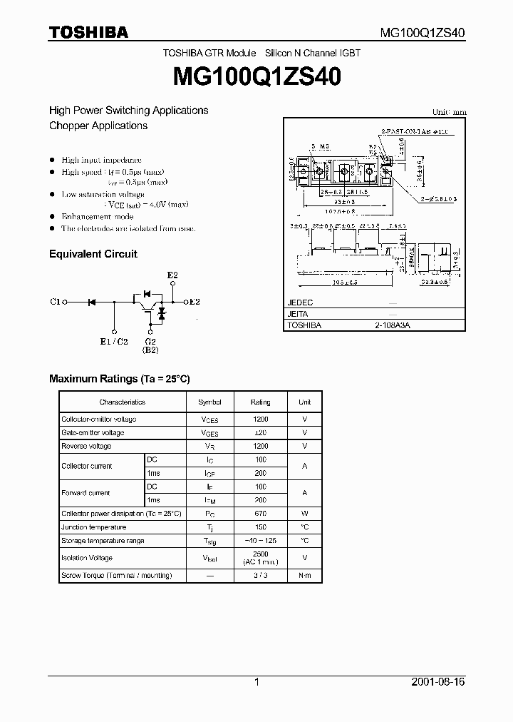 MG100Q1ZS40_5767540.PDF Datasheet