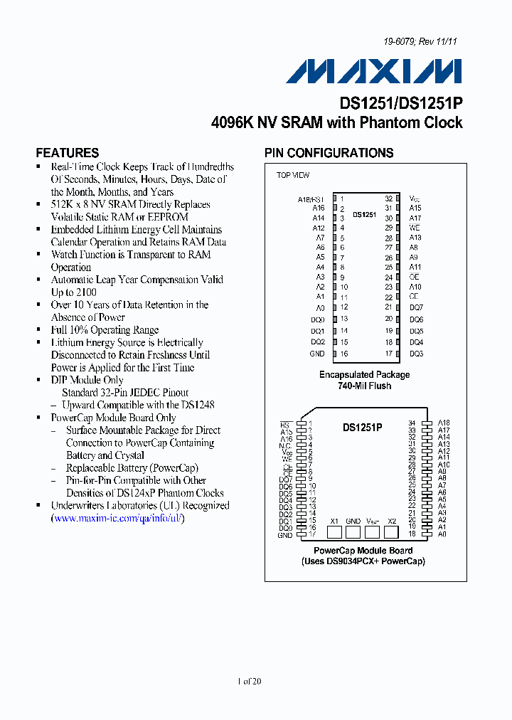 DS1251P_5778729.PDF Datasheet