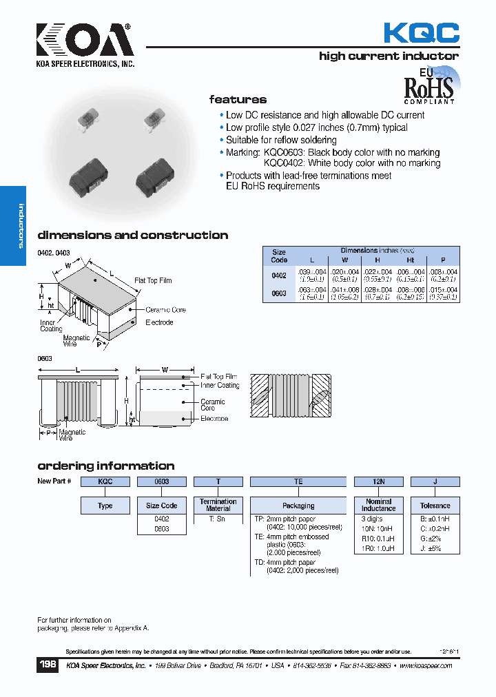 KQC0402TTE10NG_5795800.PDF Datasheet