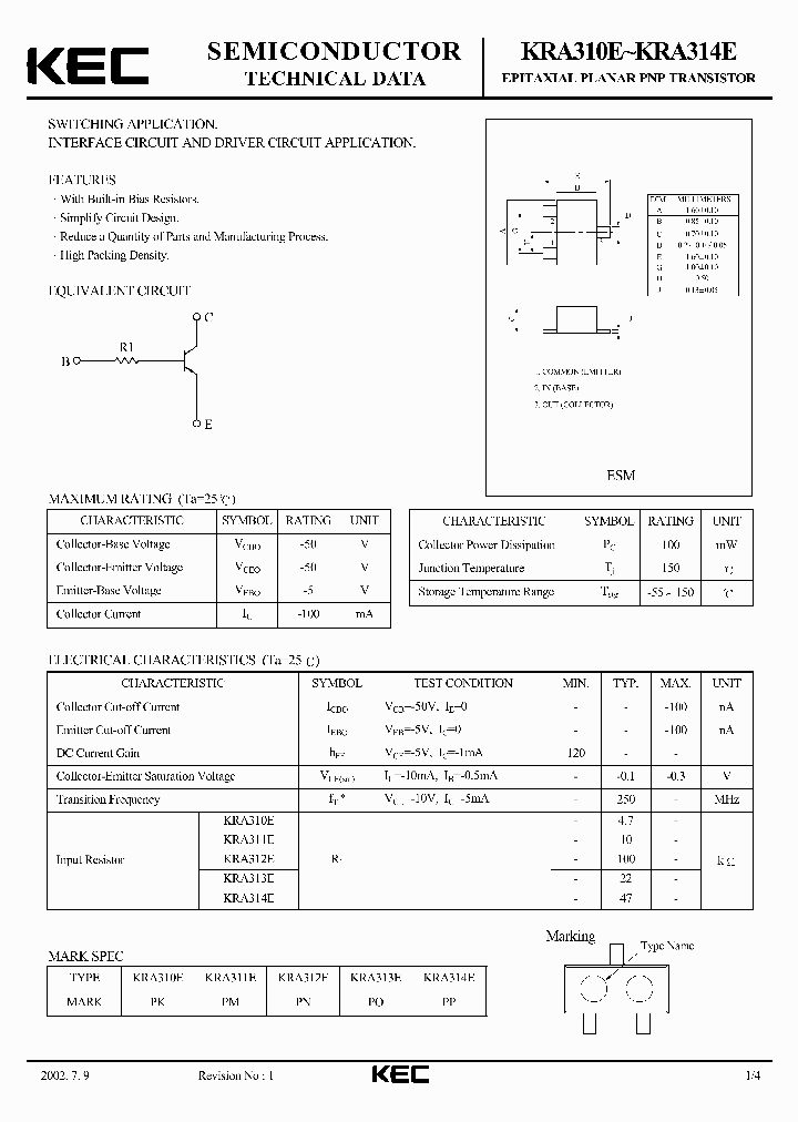 KRA311E_5804060.PDF Datasheet