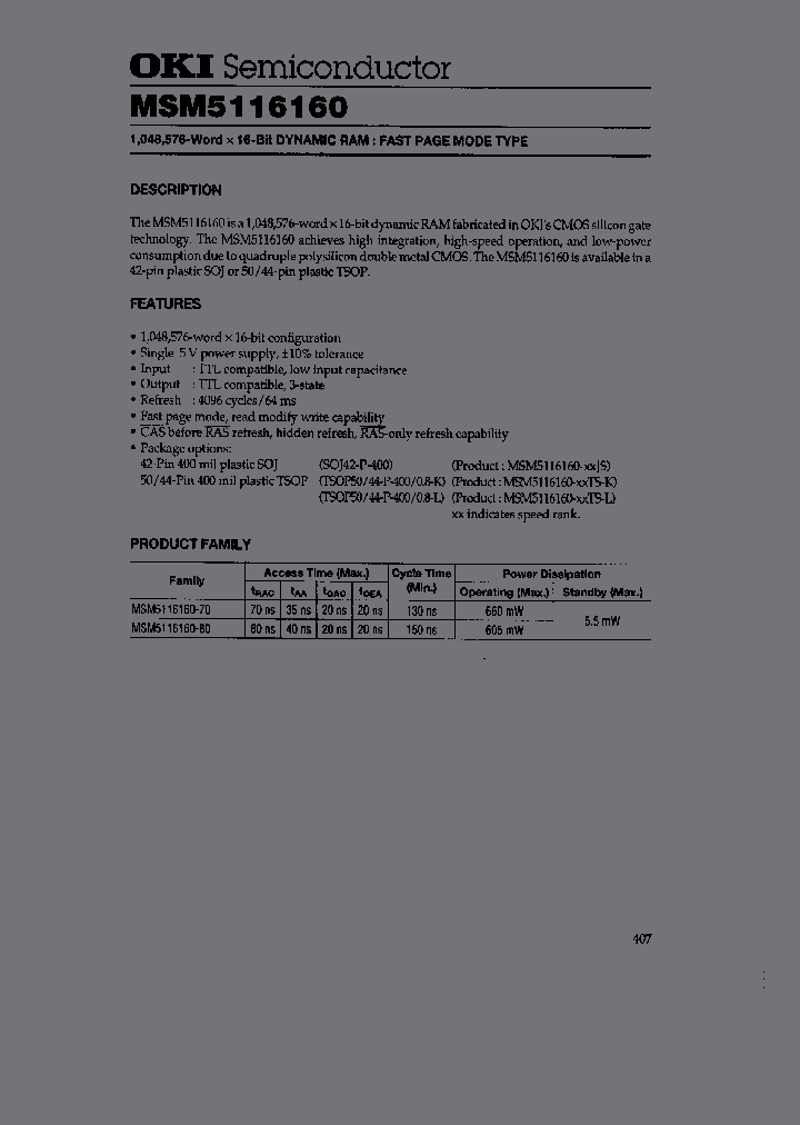 MSM5116160_5827794.PDF Datasheet