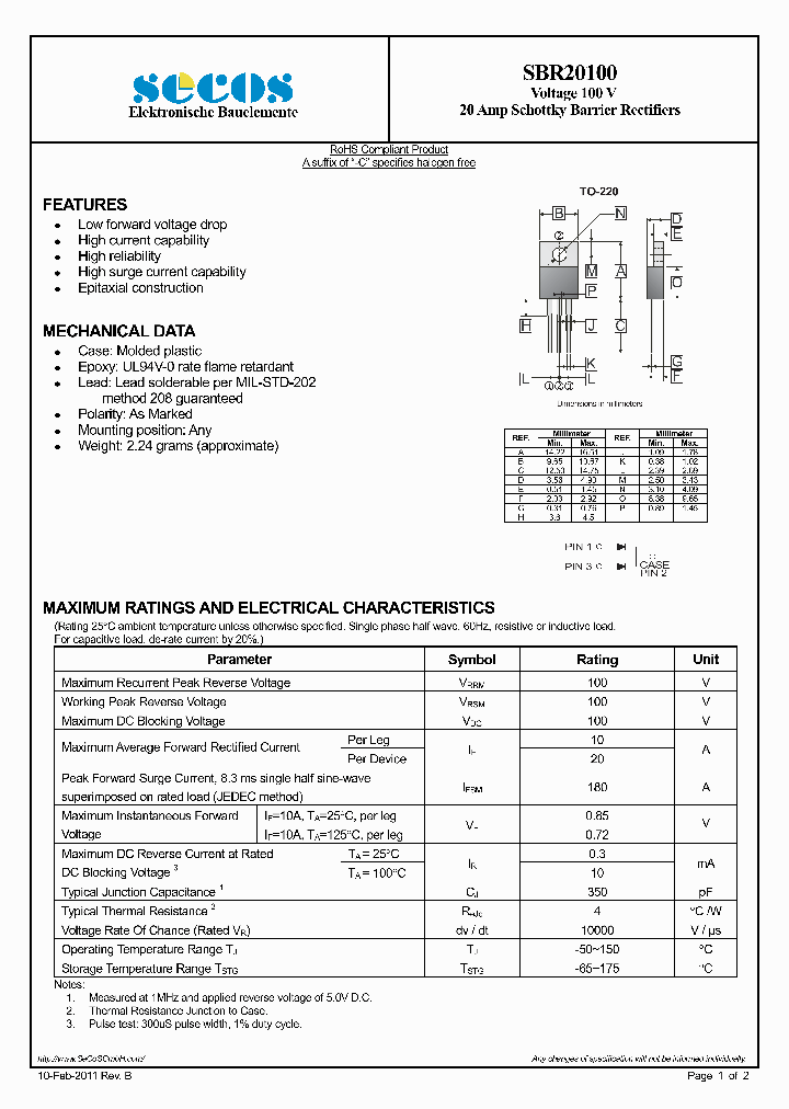 SBR20100_5871947.PDF Datasheet