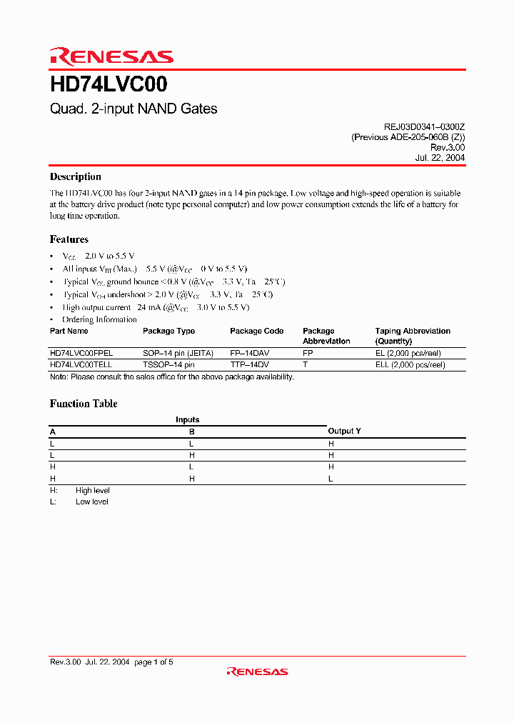 HD74LVC00_5879900.PDF Datasheet