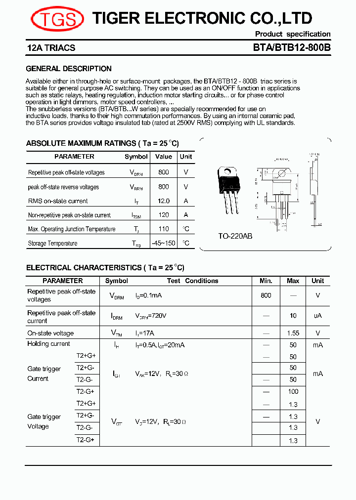 BTA12-800B_5889098.PDF Datasheet