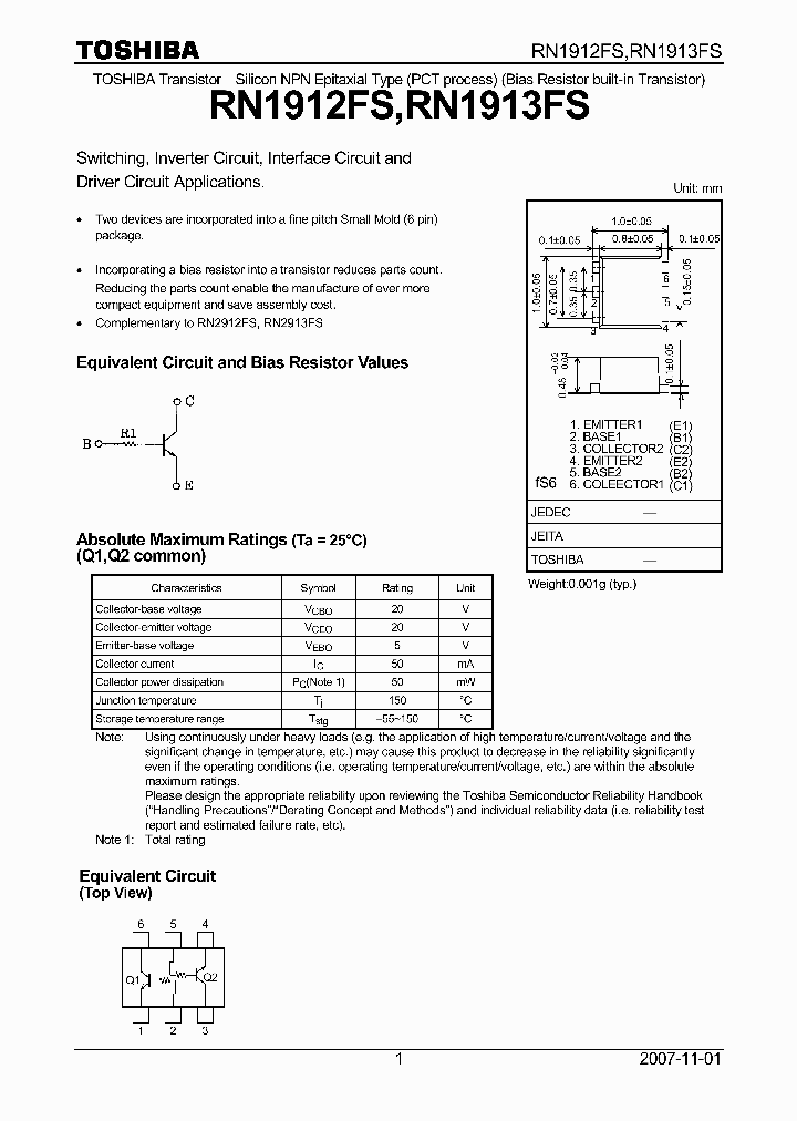 RN1912FS_5891973.PDF Datasheet