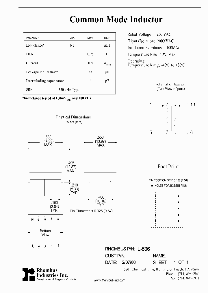 L-536_5894581.PDF Datasheet