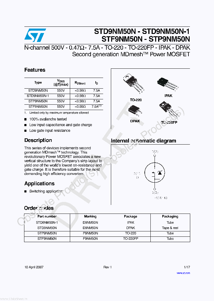 STD9NM50N_5913177.PDF Datasheet