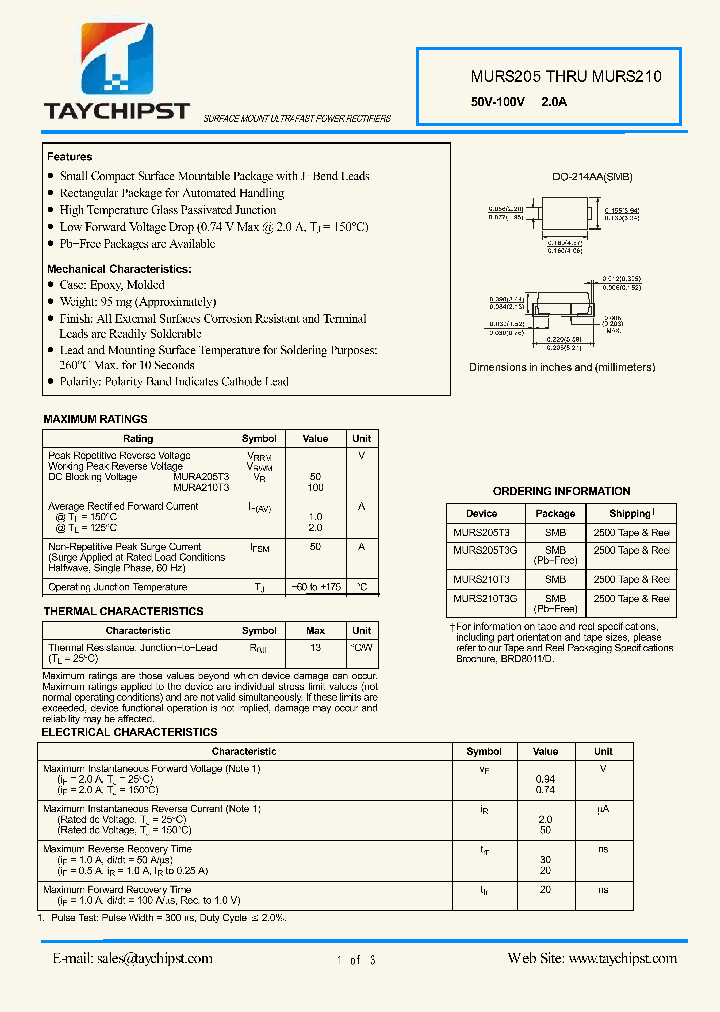 MURS205T3G_5924058.PDF Datasheet