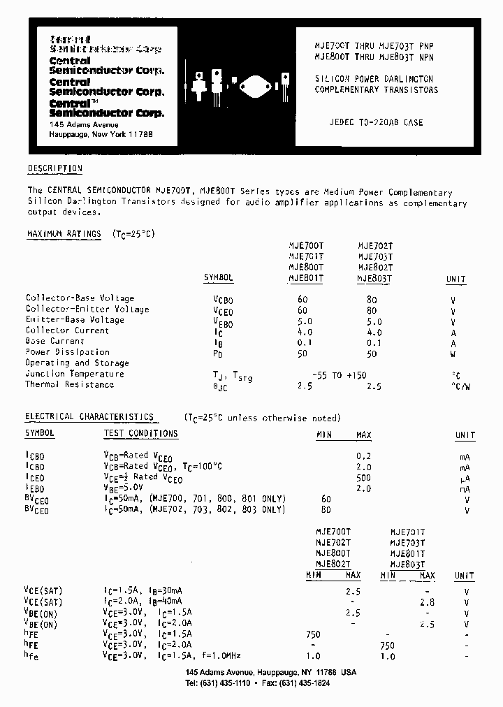 MJE802T_5930673.PDF Datasheet